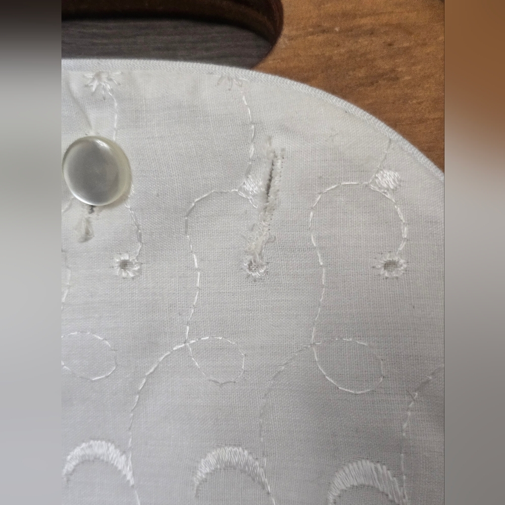 Interchangable Button Bermuda Bag Clutch Wood Han… - image 7